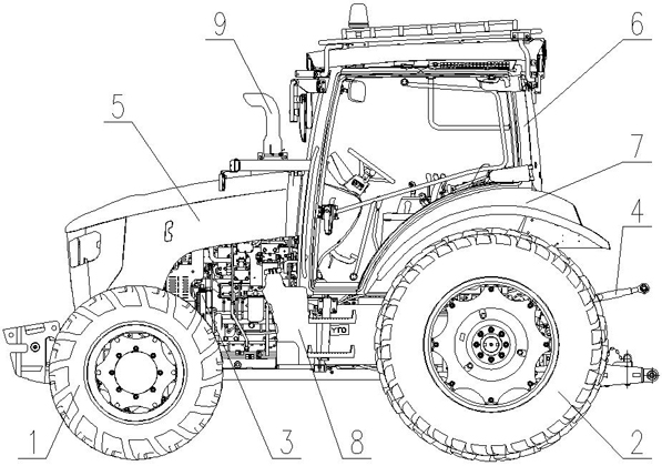 一种实现多功能智能控制及保护的轮式拖拉机的制作方法
