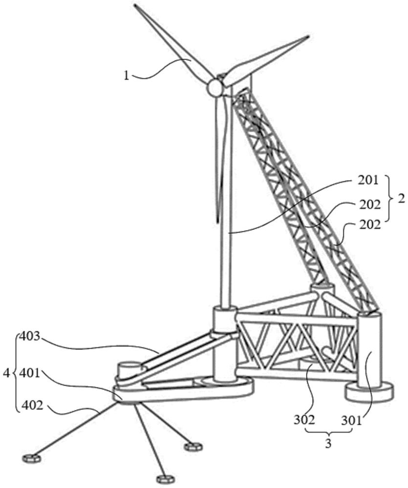 海上漂浮式风机基础及海上风力发电机的制作方法