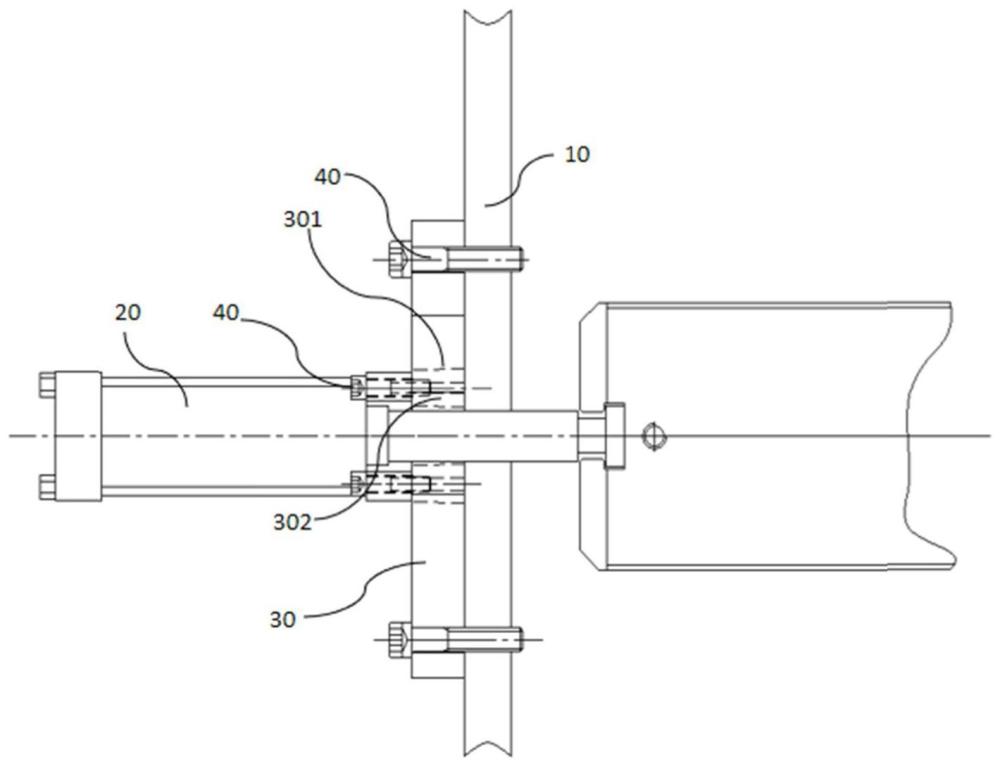 一种磷铁环压脱机的夹具油缸固定结构及压脱机的制作方法
