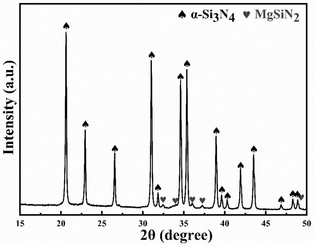 采用基于熔盐法制备的Si3N4/MgSiN2复合粉体制备高导热氮化硅陶瓷的方法