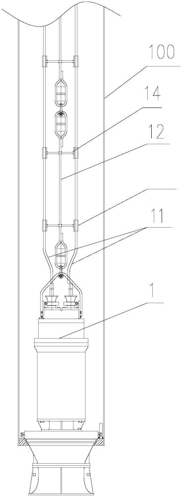 一种轴流泵井筒内电缆固定保护装置的制作方法