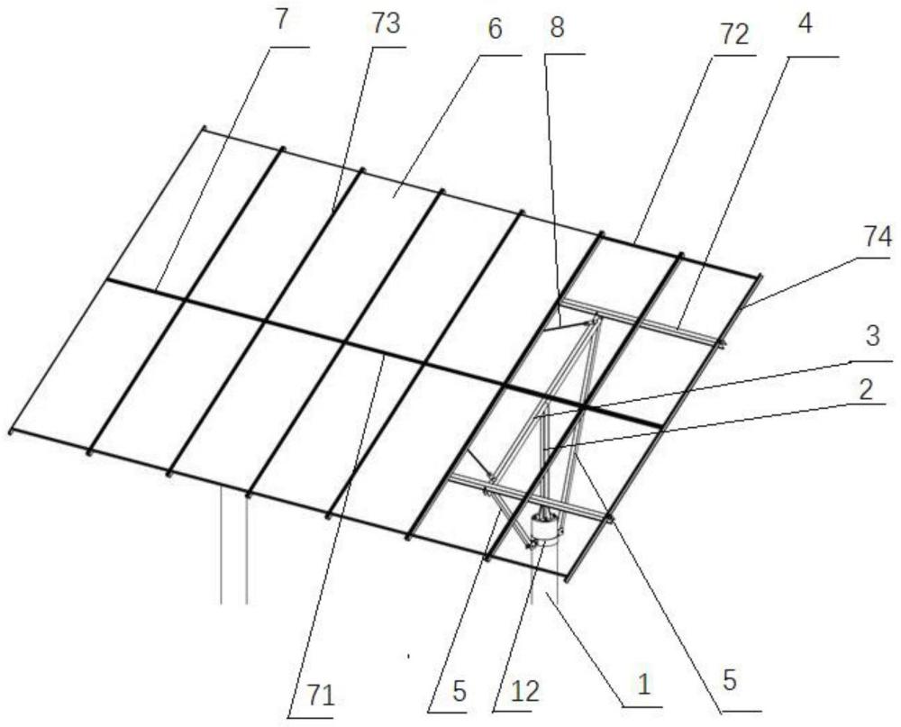 一种太阳能电站用卡槽式组件支架一体化结构的制作方法