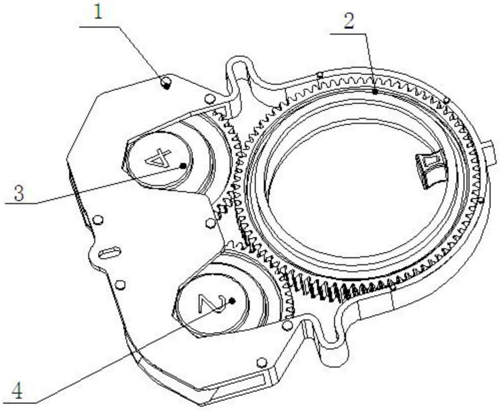 一种用于方向盘转角传感器的齿轮安装结构的制作方法