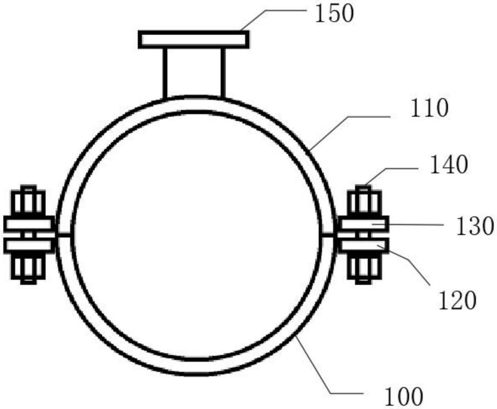 一种实用不动火带压开孔专用夹具的制作方法