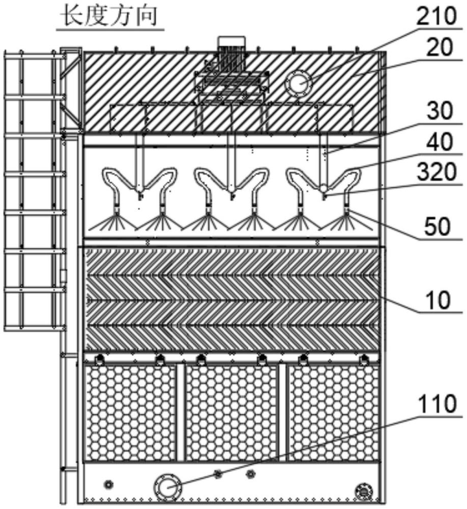 方形变流量逆流式冷却塔的制作方法