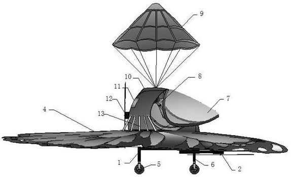 一种仿生折叠固定翼家用小型载人飞机的制作方法