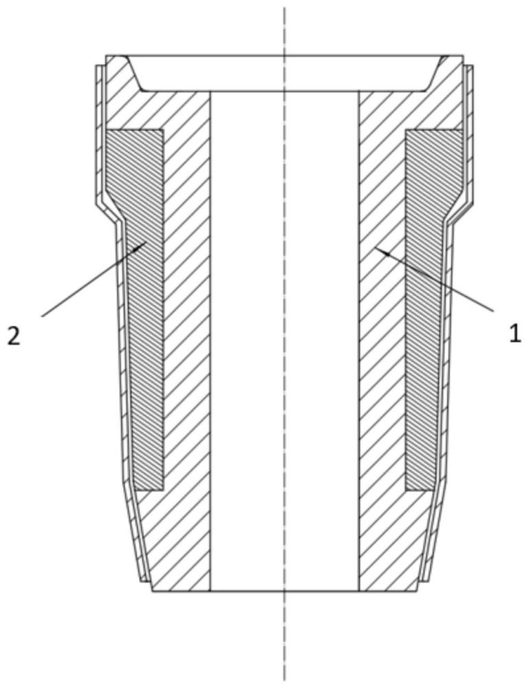 一种以硅石体系为非工作区原料的复合下水口砖及其制备方法与流程