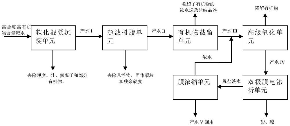 高盐度高有机物含量废水的资源化处理工艺和系统的制作方法