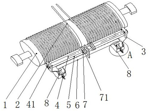 固定式起重机卷筒钢丝绳防脱装置的制作方法