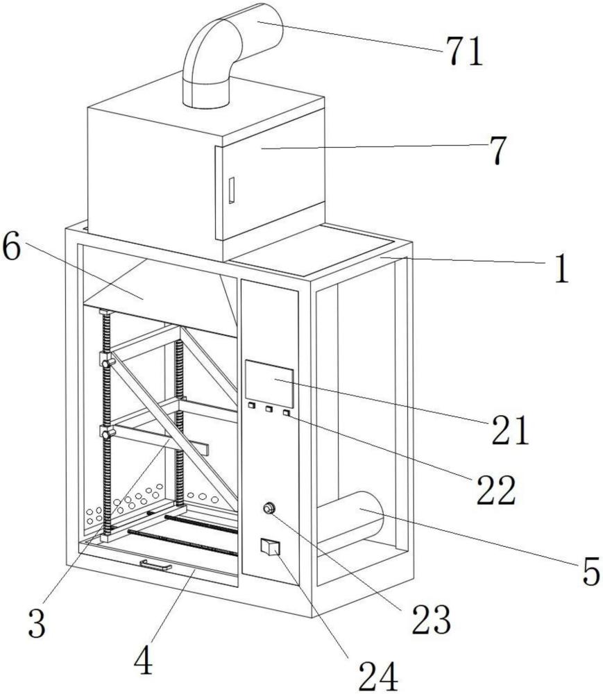 一种设有空气净化功能的玩具综合燃烧试验机的制作方法