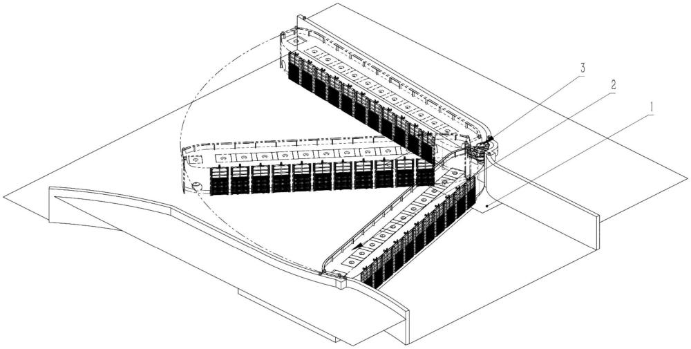 一字门拦河大型浮船式泵站的制作方法