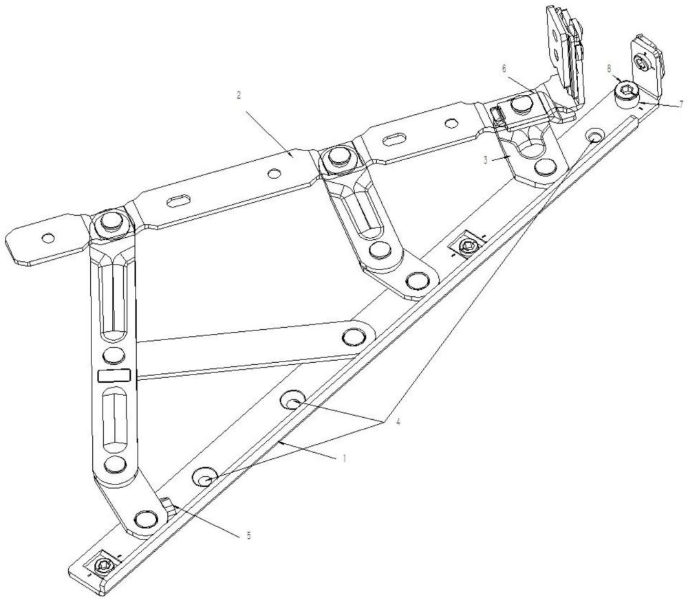 一种上悬滑撑滚轮式气密性调节结构的制作方法