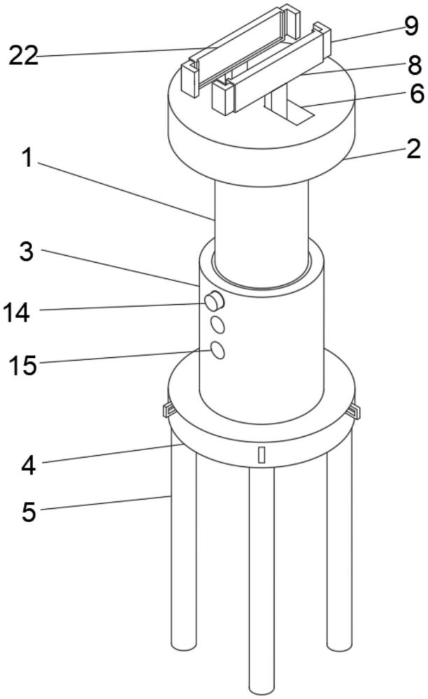 一种环境监测采集器固定架的制作方法