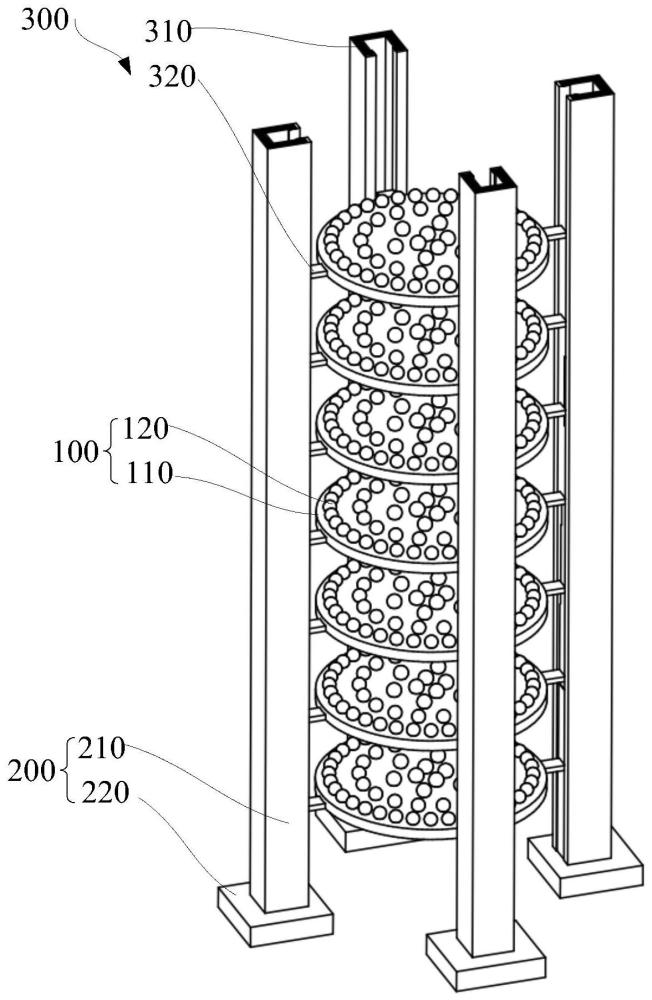 一种相变胶囊有序堆积可调节支撑架和蓄热装置的制作方法