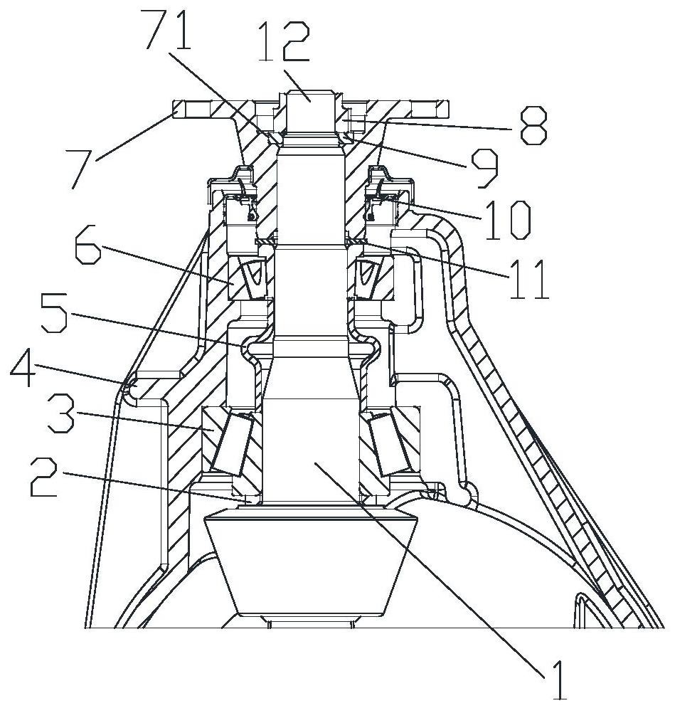 后驱主减凸缘法兰与主齿连接结构的制作方法