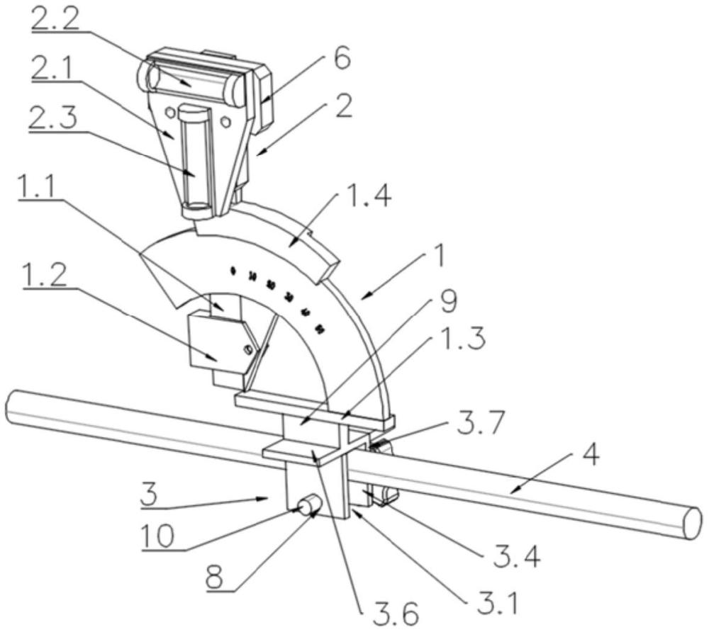 测量髋臼前倾角的测量仪、弯髋臼锉及髋臼外杯安装器的制作方法
