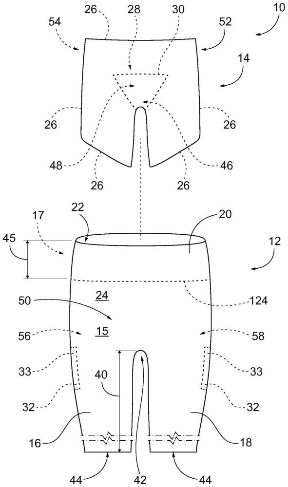 具有内部衬里的下身服装及相关方法与流程