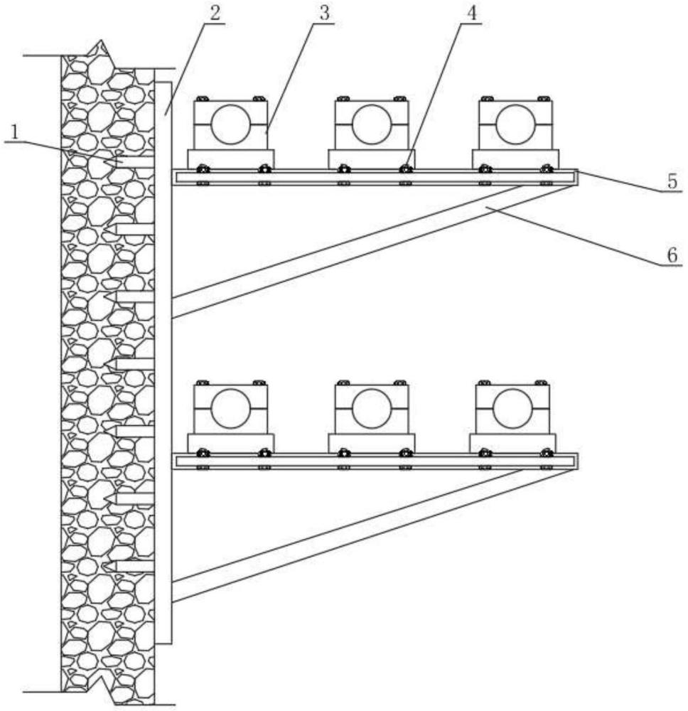 一种综合管廊内管道安装支架的制作方法