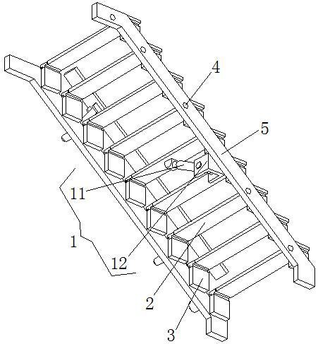 一种拆装方便的靠墙折叠梯的制作方法