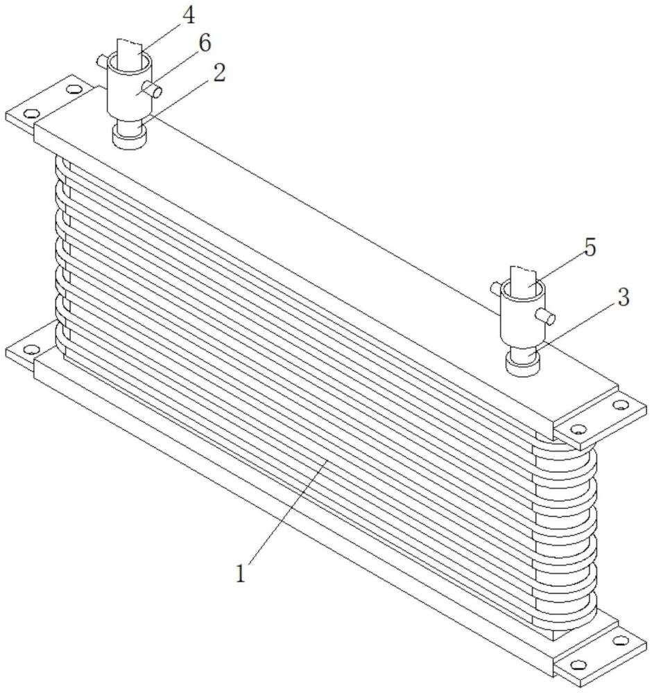 一种油冷器管路与油冷器的连接结构的制作方法
