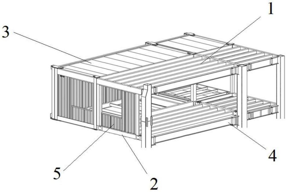 一种减震结构及模块化建筑单元的制作方法