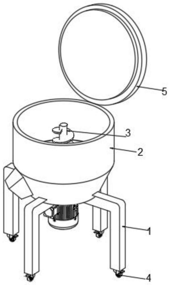 兼具搅拌结构的立式混色机的制作方法