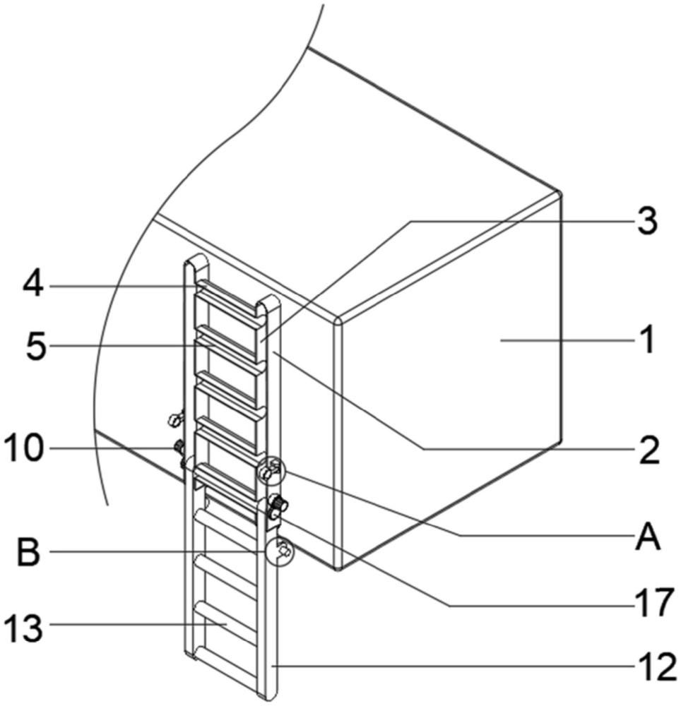 一种折叠梯及油田作业仪表车车厢的制作方法