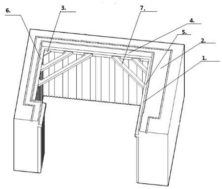 一种用于深基坑的无立柱窄盖板结构的制作方法