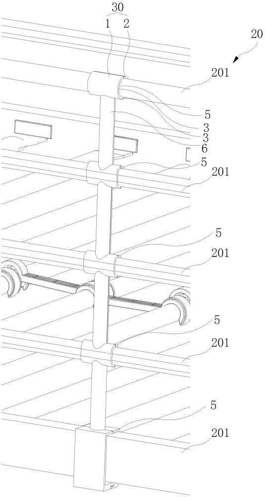 床用护栏固定结构的制作方法