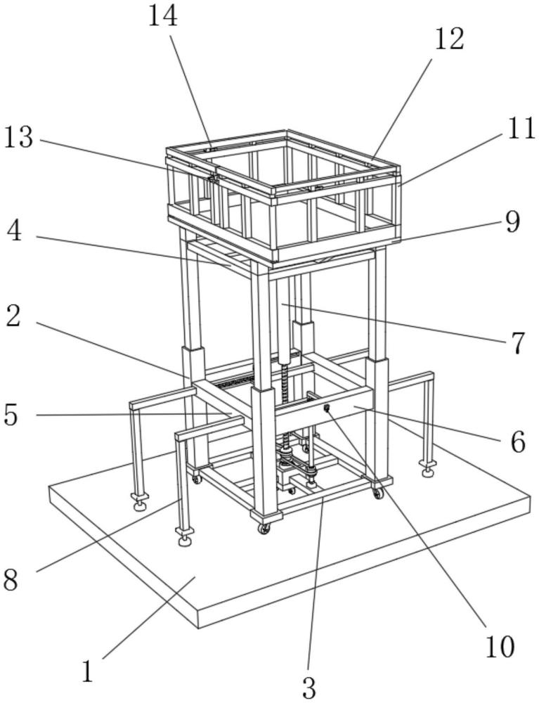 一种建筑施工用伸缩式活动脚手架的制作方法