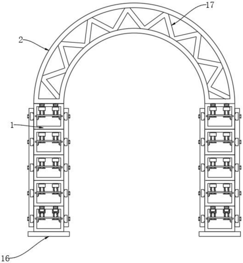 一种隧道支撑用钢桁架结构的制作方法