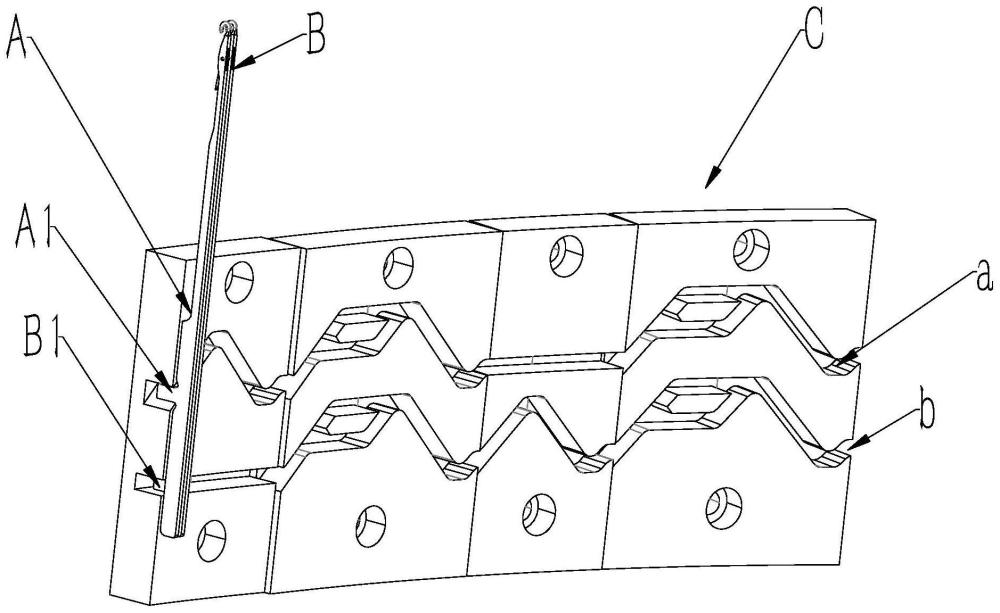 一种针织圆机的织针与针织三角配合结构的制作方法