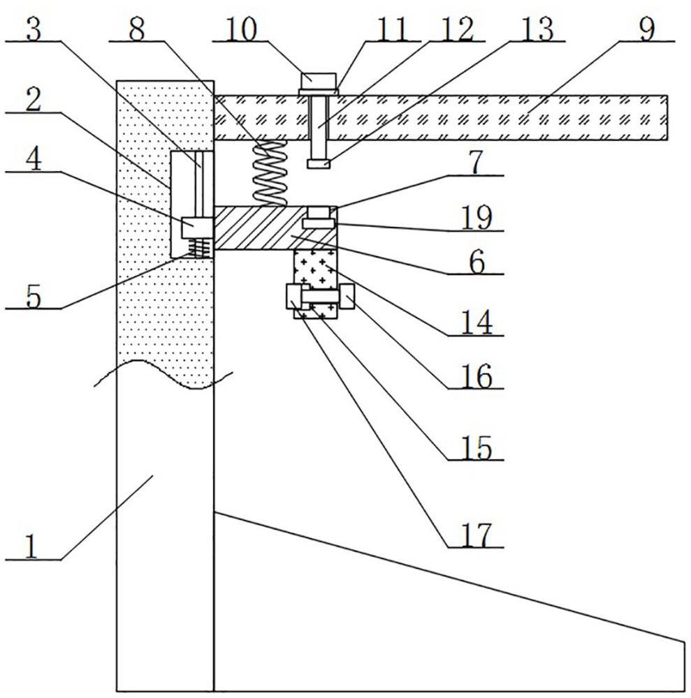 一种简易基坑钢支撑定位自控挂板的制作方法