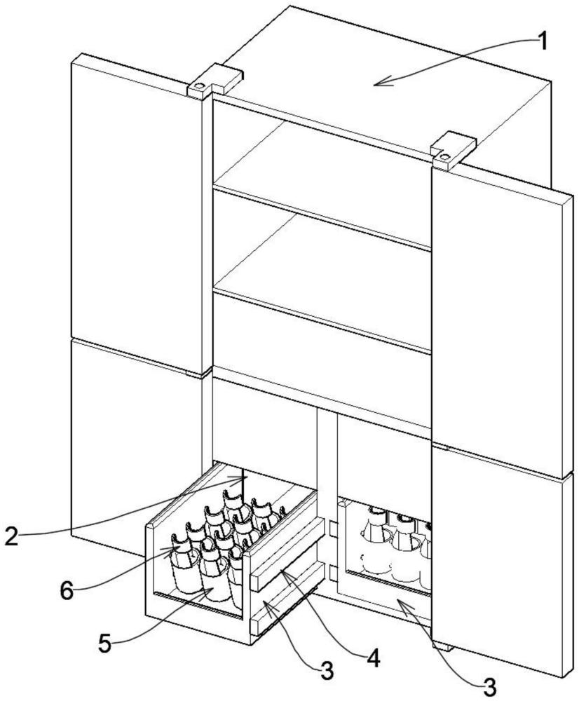 一种酒柜冰箱固定结构的制作方法