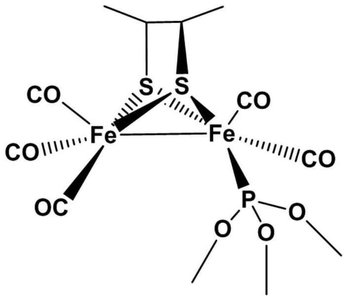 一种单齿膦螯合的铁铁双核氢化酶模型物及其制备方法与应用