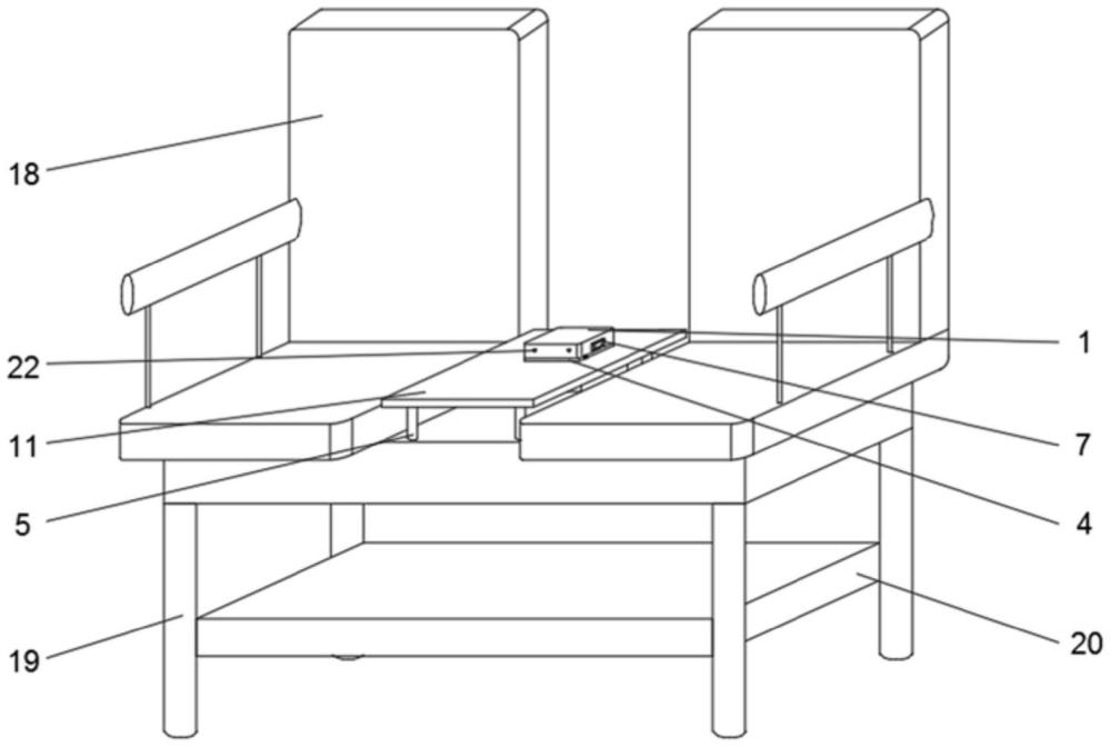 一种站亭座椅充电插座保护结构的制作方法