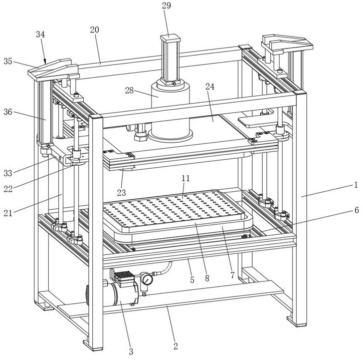 一种塑料建筑模板成型设备的制作方法