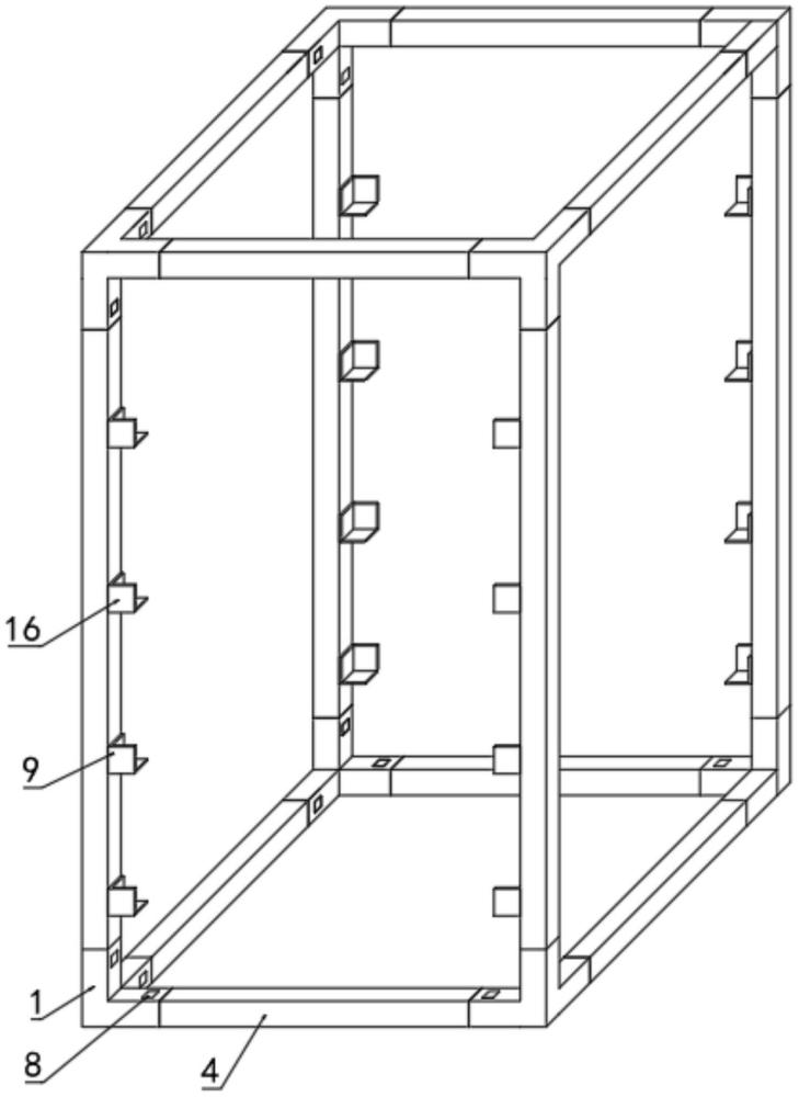 一种具有密封性的组合式低压开关柜的柜架的制作方法