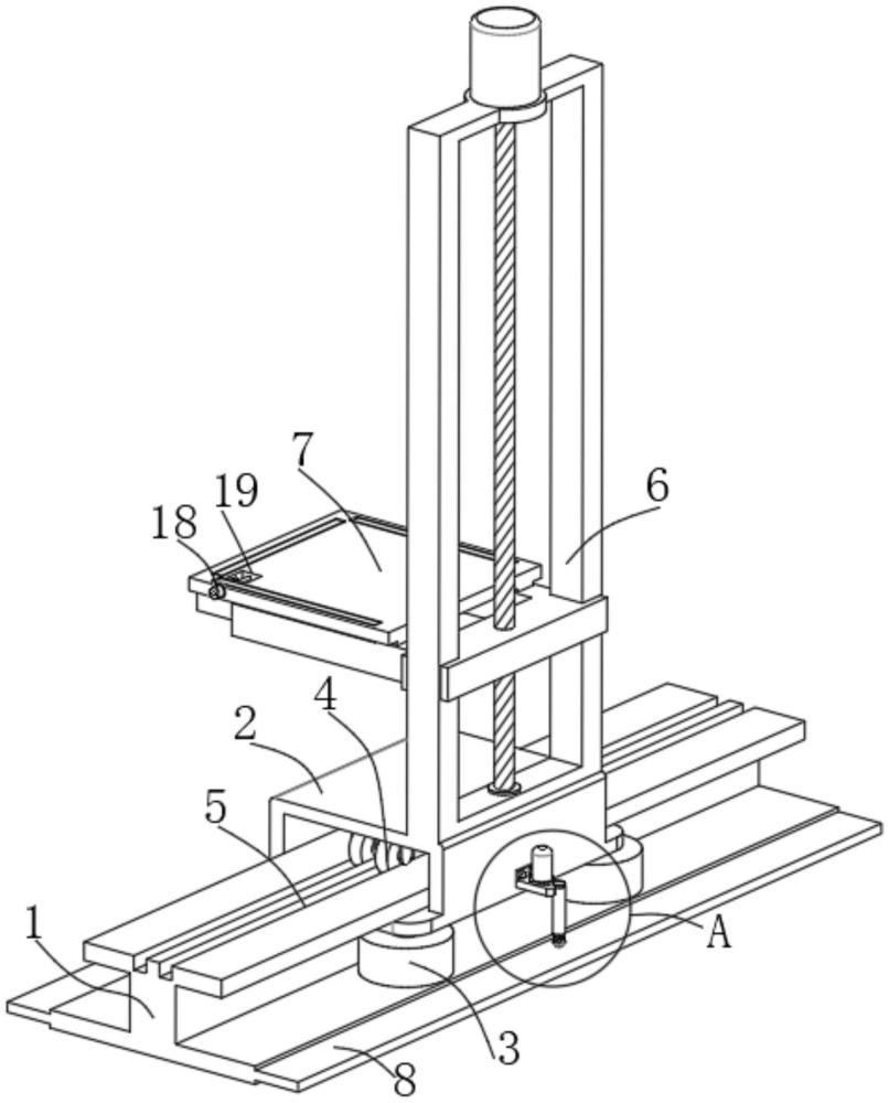 一种设有防倾斜监测结构的自动堆垛机的制作方法
