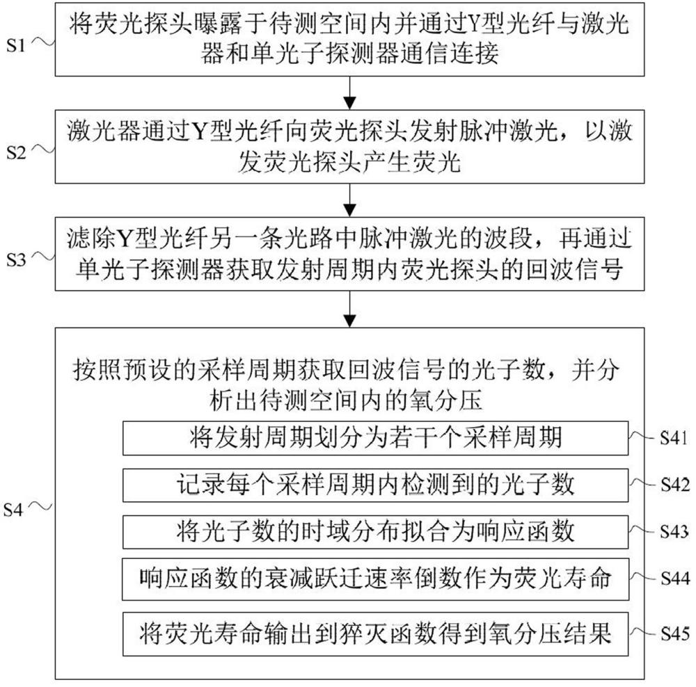 一种基于激光器和单光子探测器的氧分压测量方法及系统