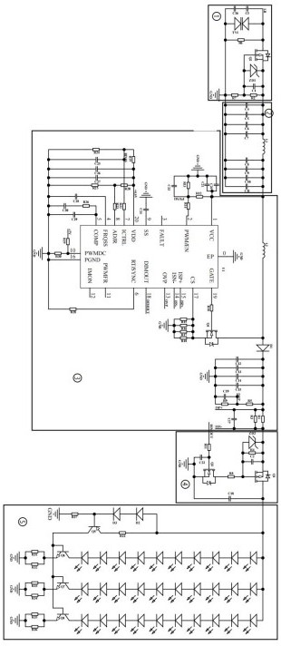 一种开路监测一灭全灭LED控制电路的制作方法