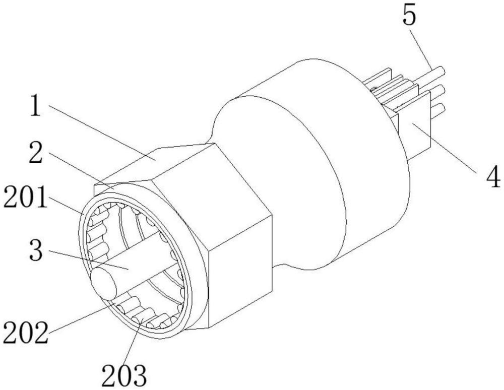 一种建筑爬架专用传感器插接结构的制作方法