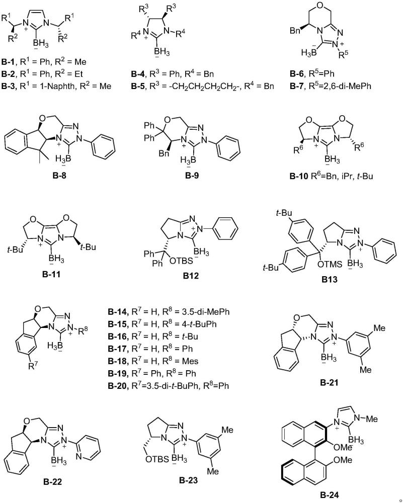 一种手性氮杂卡宾-硼烷及其在催化不对称环化异构化反应中的应用