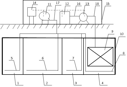 一种适用于寒冷地区的农村污水分体式AOA-MBR系统的制作方法