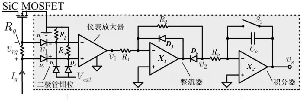 一种SiC MOSFET栅极漏电流的在线测量系统及方法