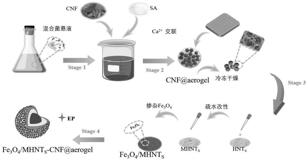 一种磁性核壳结构生物反应器的制备方法