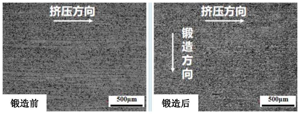 一种保持钛铝合金挤压流线的真空等温锻造方法