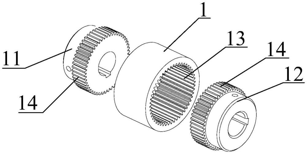 一种联轴器及波纹管成型机的减速驱动装置的制作方法