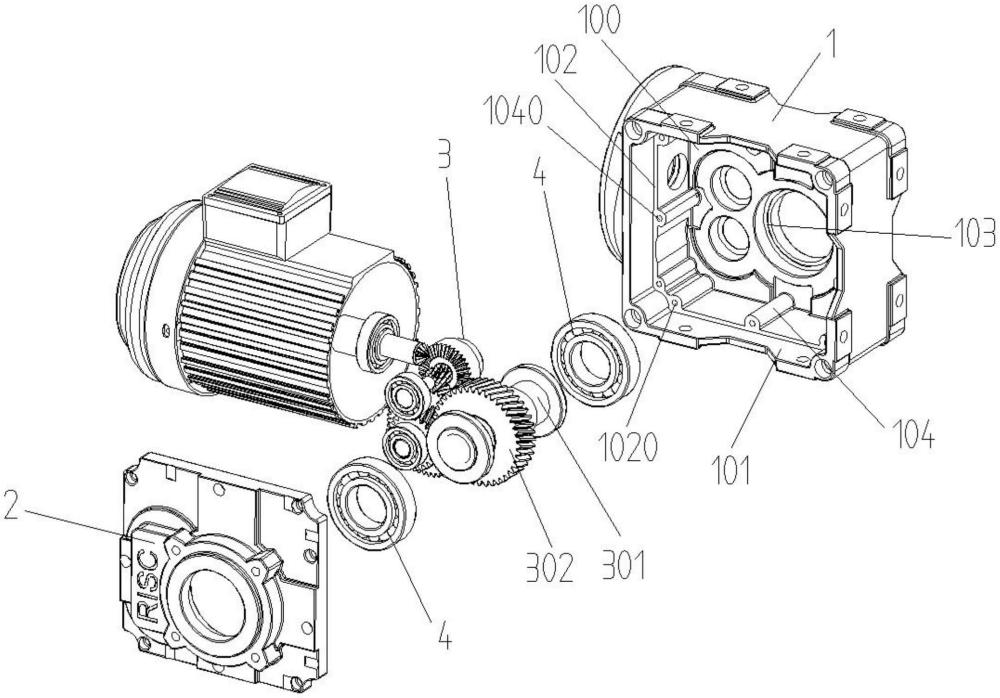 一种减速机的齿轮组件安装结构的制作方法
