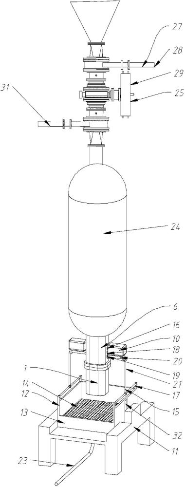 一种抗爆焚毁炉用的进料系统的制作方法